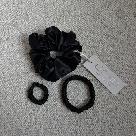 Startkit Sidenscrunchies - Svart