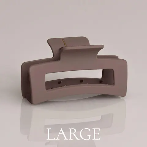 Matt mauve hårklämma Large 10,5 cm