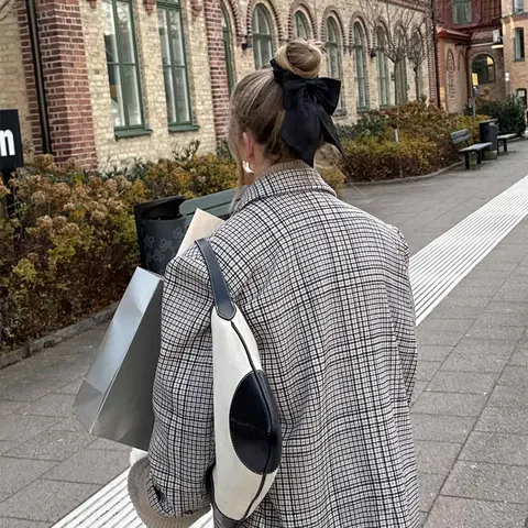 Rosett-scrunchie Svart