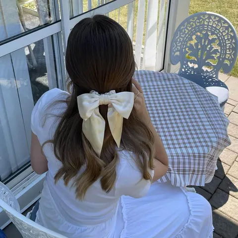 Rosett-scrunchie Champagne